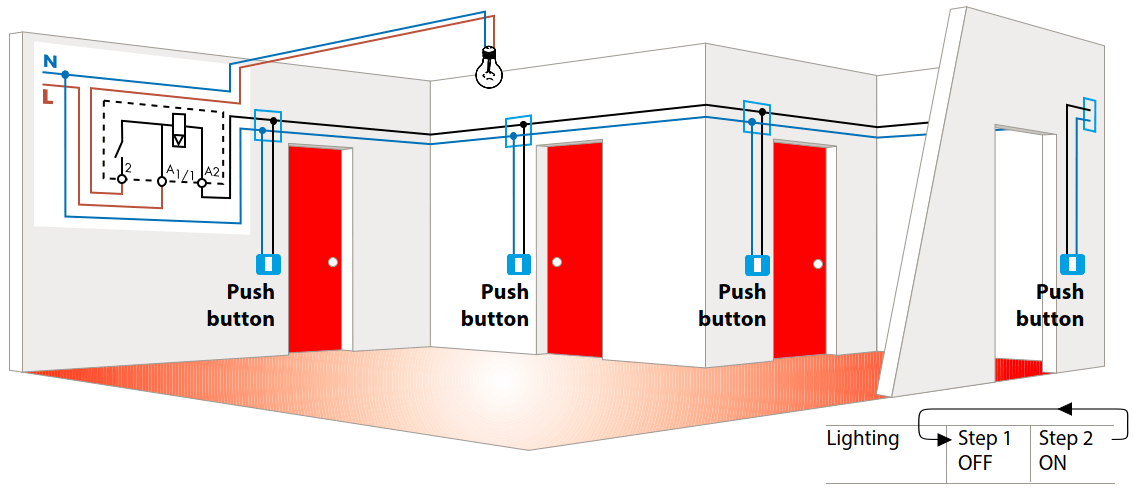 How latching relay works