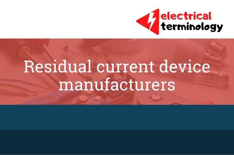 Residual current device manufacturers 6