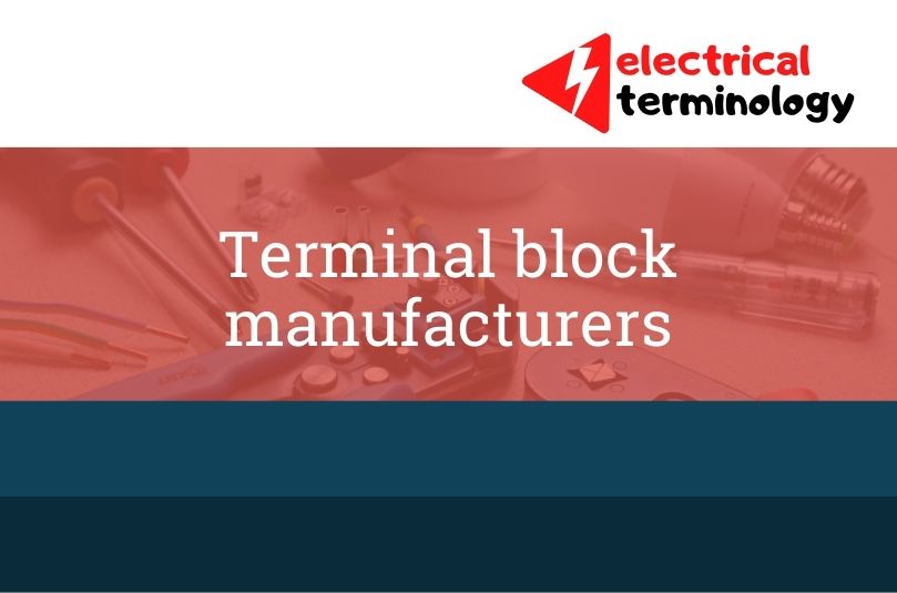 Terminal block manufacturers9