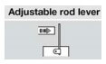 adjustable rod lever