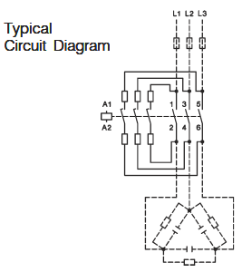 circuit diagram of capacitor contactor