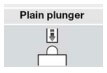 rounded plunger