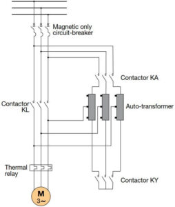 Autotransformer starter circuit