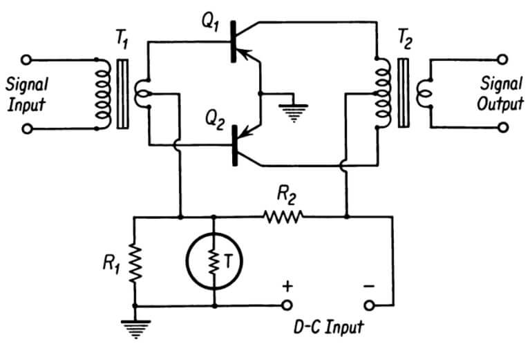 Compensation of Transistor D C Bias