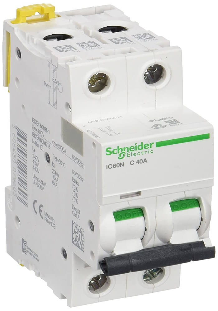 Schneider Electric A9F74240 Miniature Circuit Breaker 2 pole 40A
